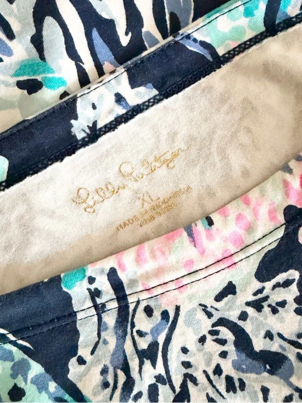 Lilly Pulitzer Sophie Dress High Tide Navy Party in Paradise UPF 50+ - Picture 9 of 10
